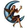 Angel On Moon Blue 072-LS