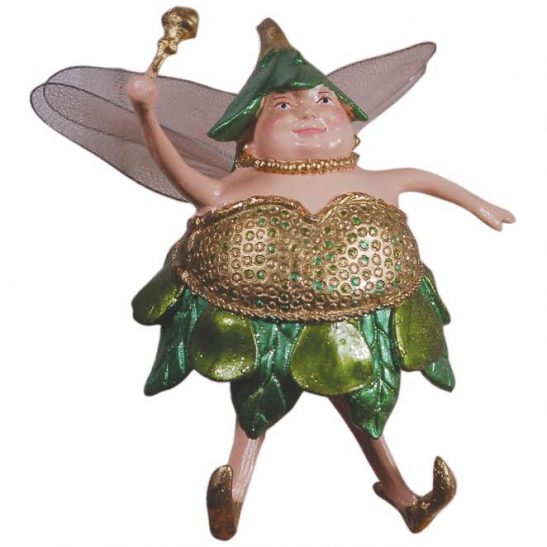 Fat Fairy Christmas Ornaments  hand made and hand painted fairy