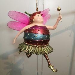 Fat Fairy Christmas Ornaments  hand made and hand painted fairy