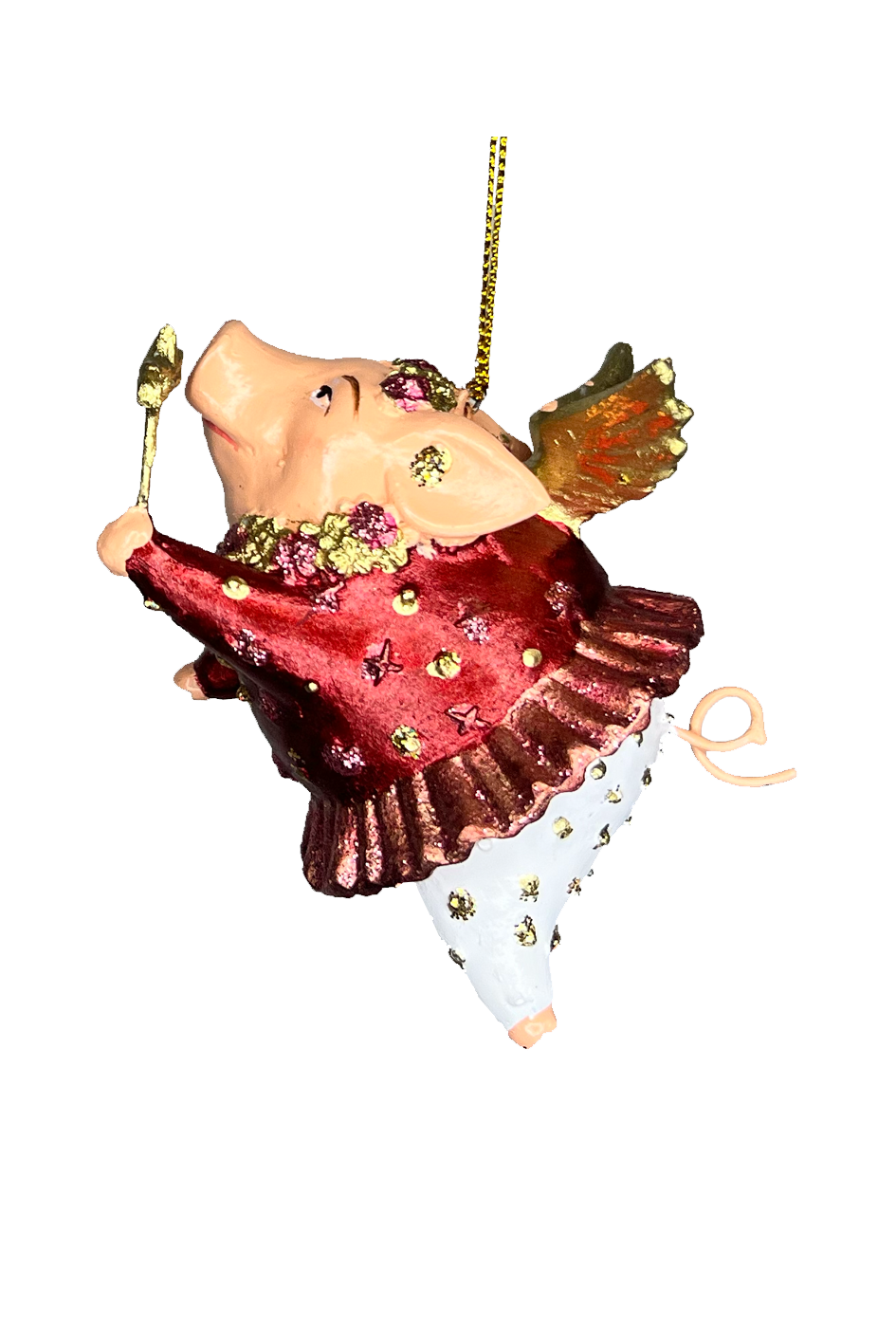 Dreamland Flying Pig in Wreath/wand